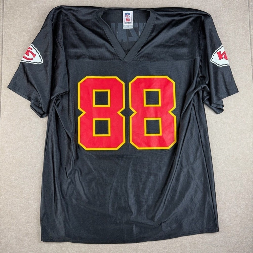 Vintage NFL Kansas City Chiefs Gonzalez 88 Jersey Mens L Black Football Shirt